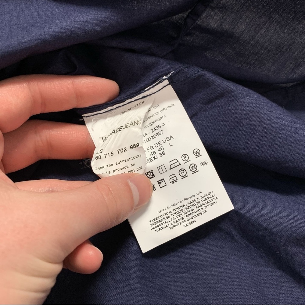 Versace navy blue shirt